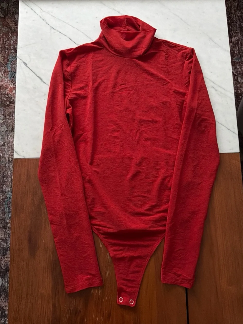 Reformation red turtleneck